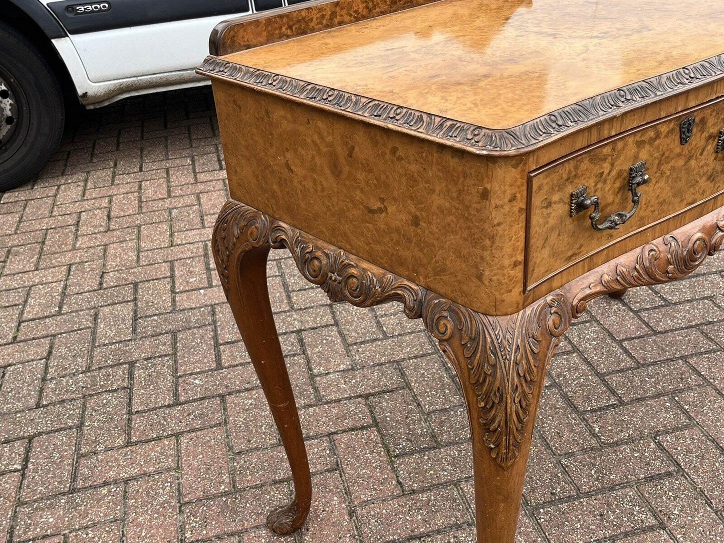 Art Deco Epstein Walnut Console Table, Side Table, Server, Sideboard