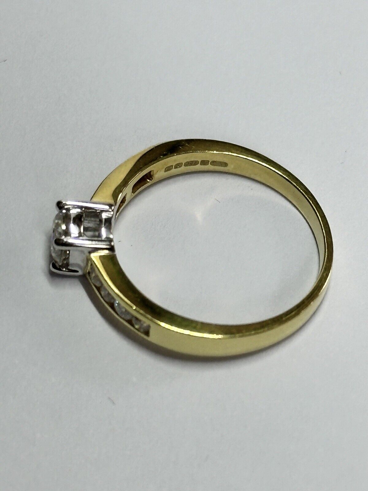 Vintage 18ct Gold 0.60ct Diamond Ring Boxed