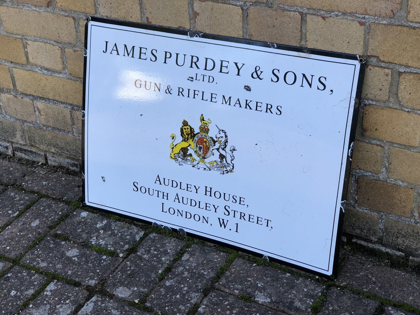 James Purdy & Sons Enamel Sign. We ship Worldwide.