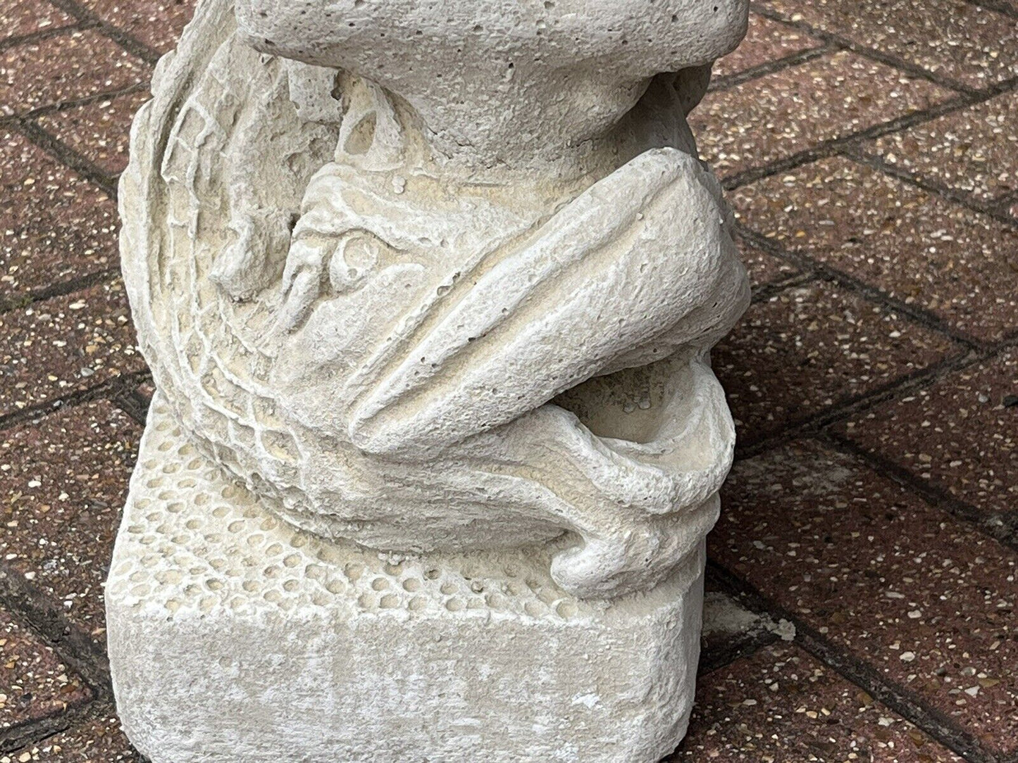 Garden Bench Decorated With Koi Carp