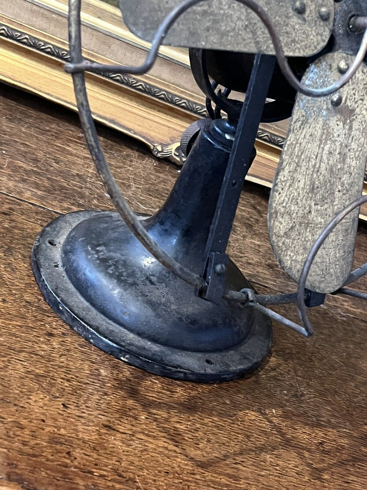 Art Deco Cast Iron Desk Fan