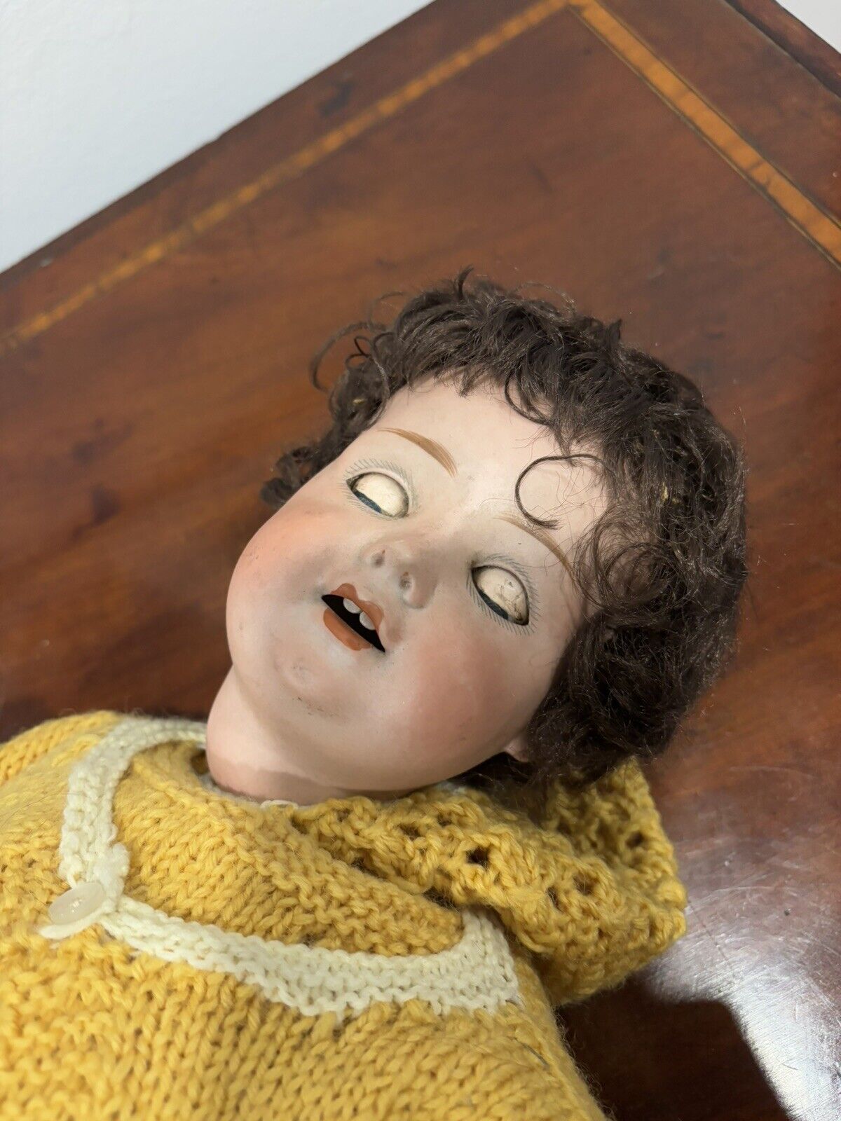 German Antique bisque headed doll with impressed marks to head.