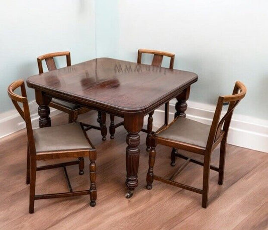 Antique Table & 4 Chairs