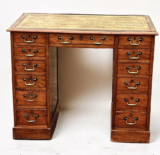 George III Mahogany Desk. Superb Proportions.