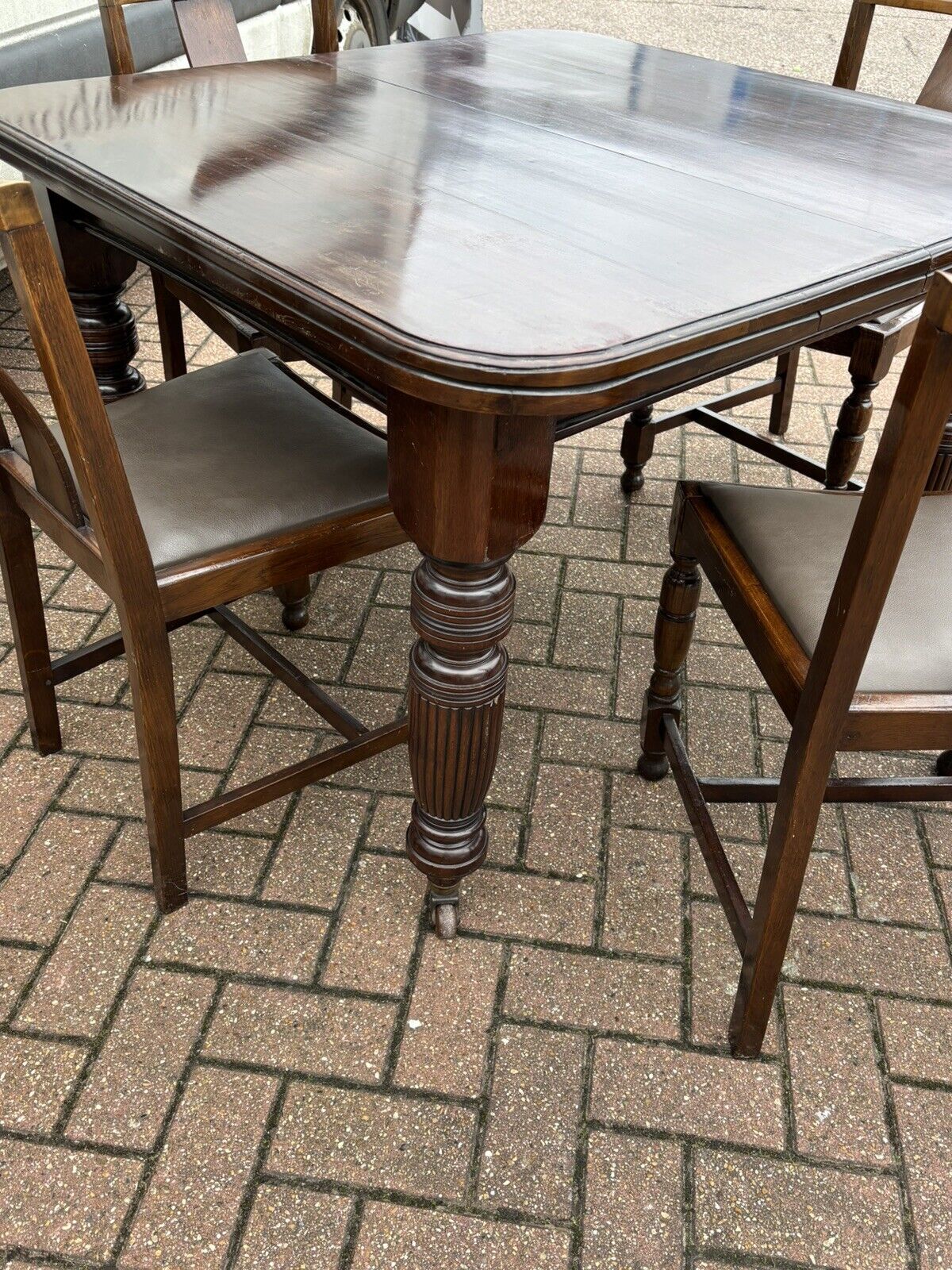 Antique Table & 4 Chairs