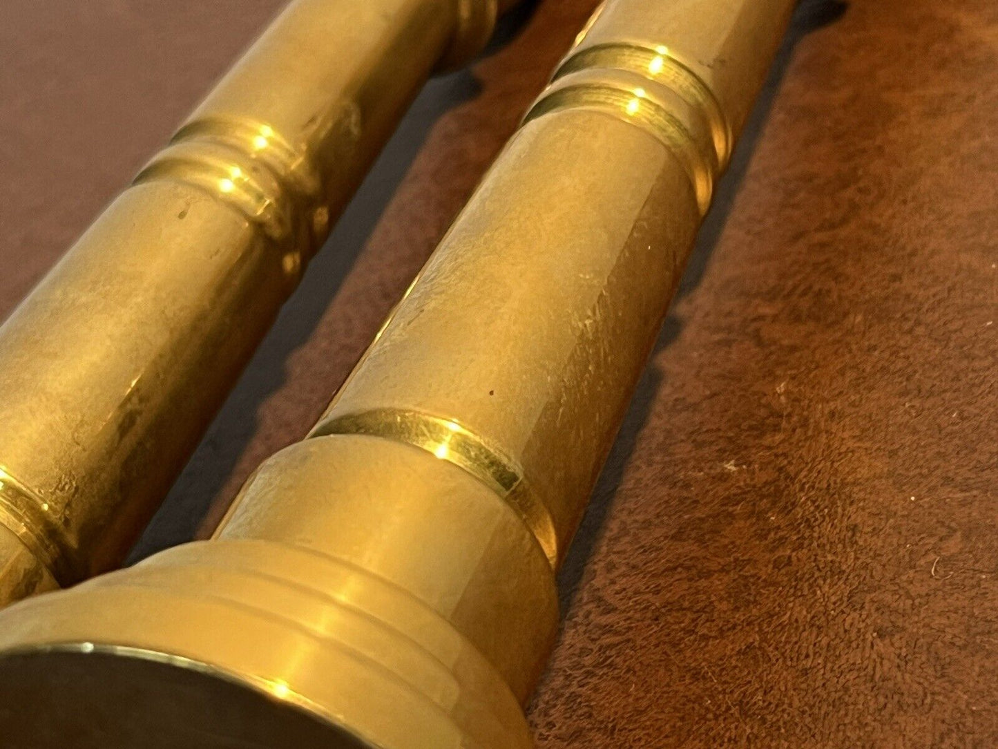 Arts & Crafts Heavy  Brass Candlesticks.