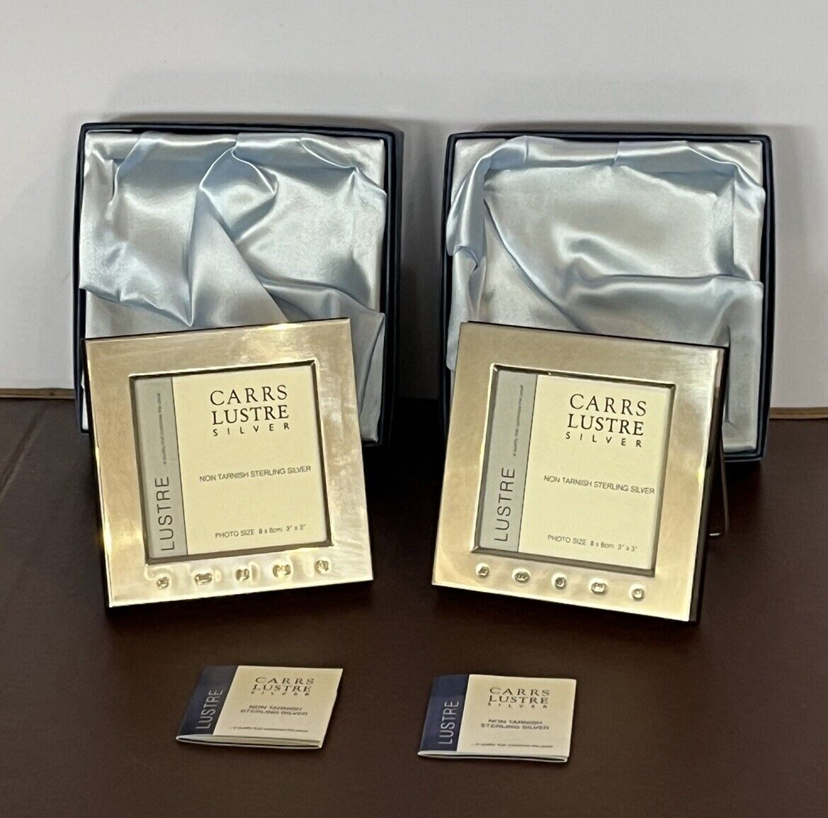 Hallmarked Silver Photo Frames. In Original Packaging