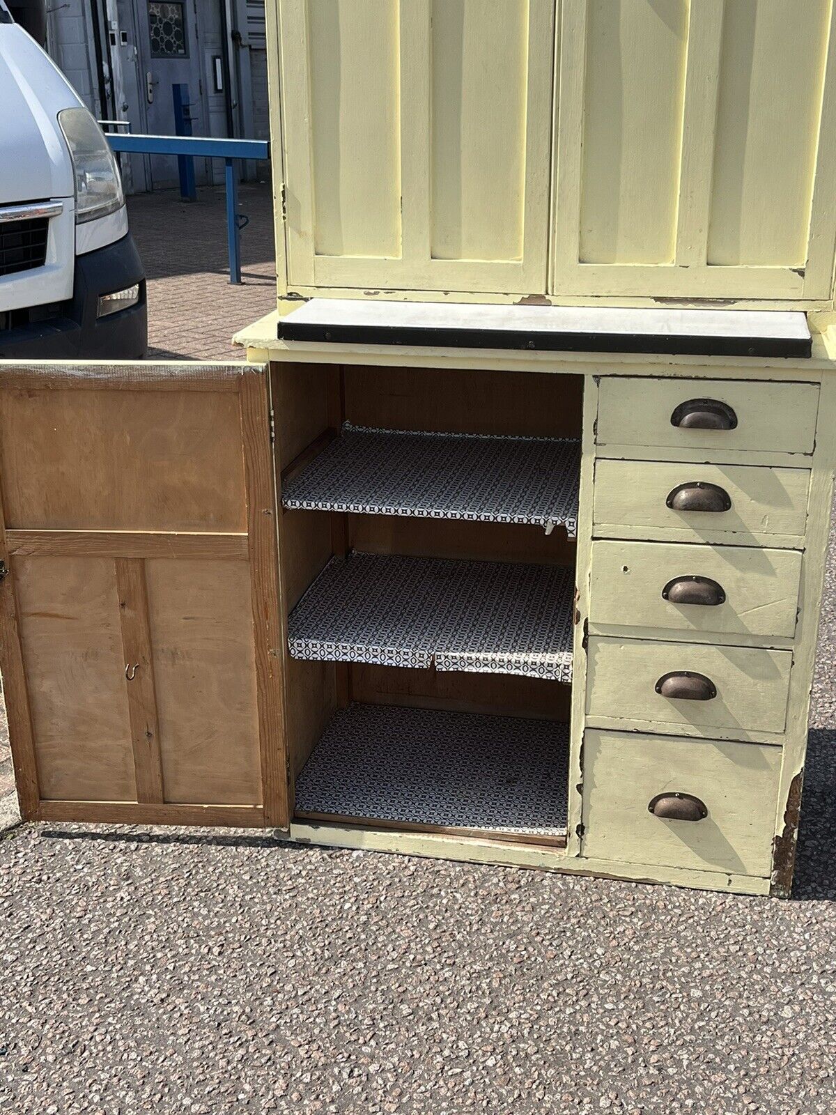 Mid Century Kitchen Cabinet, Loads Of Storage.