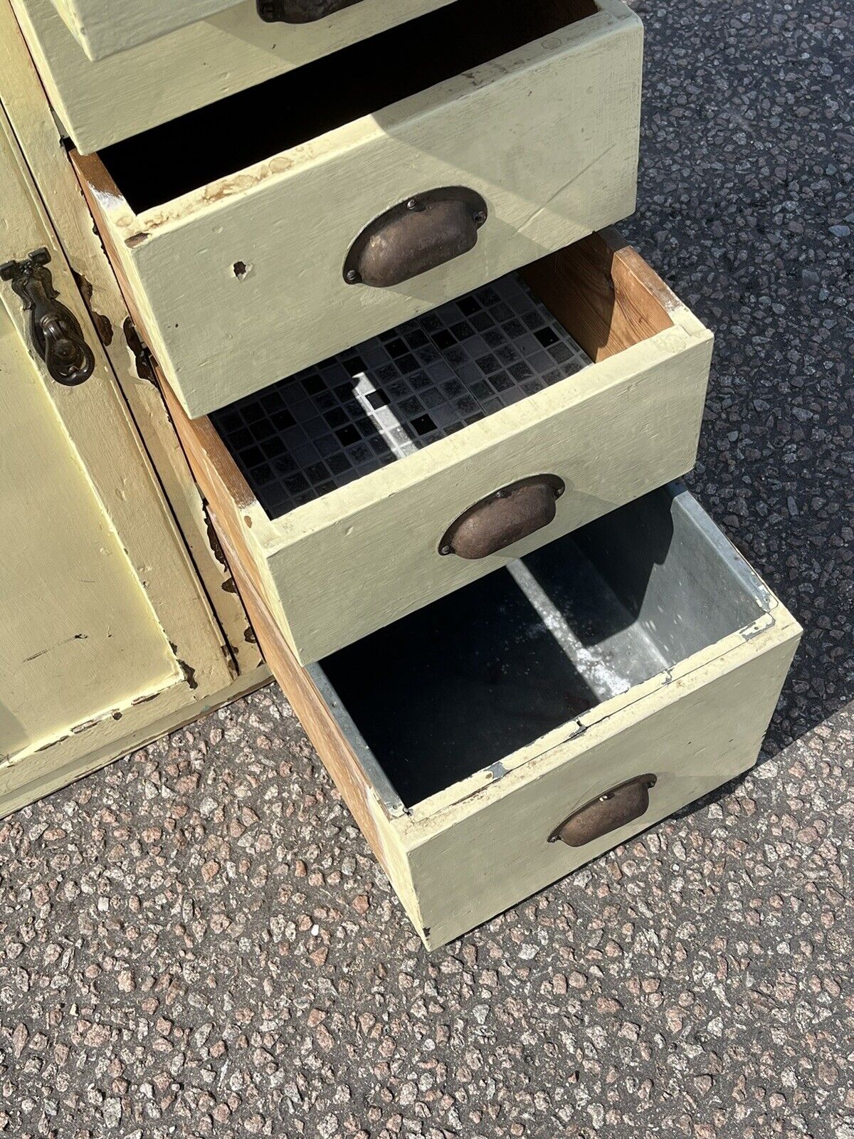 Mid Century Kitchen Cabinet, Loads Of Storage.