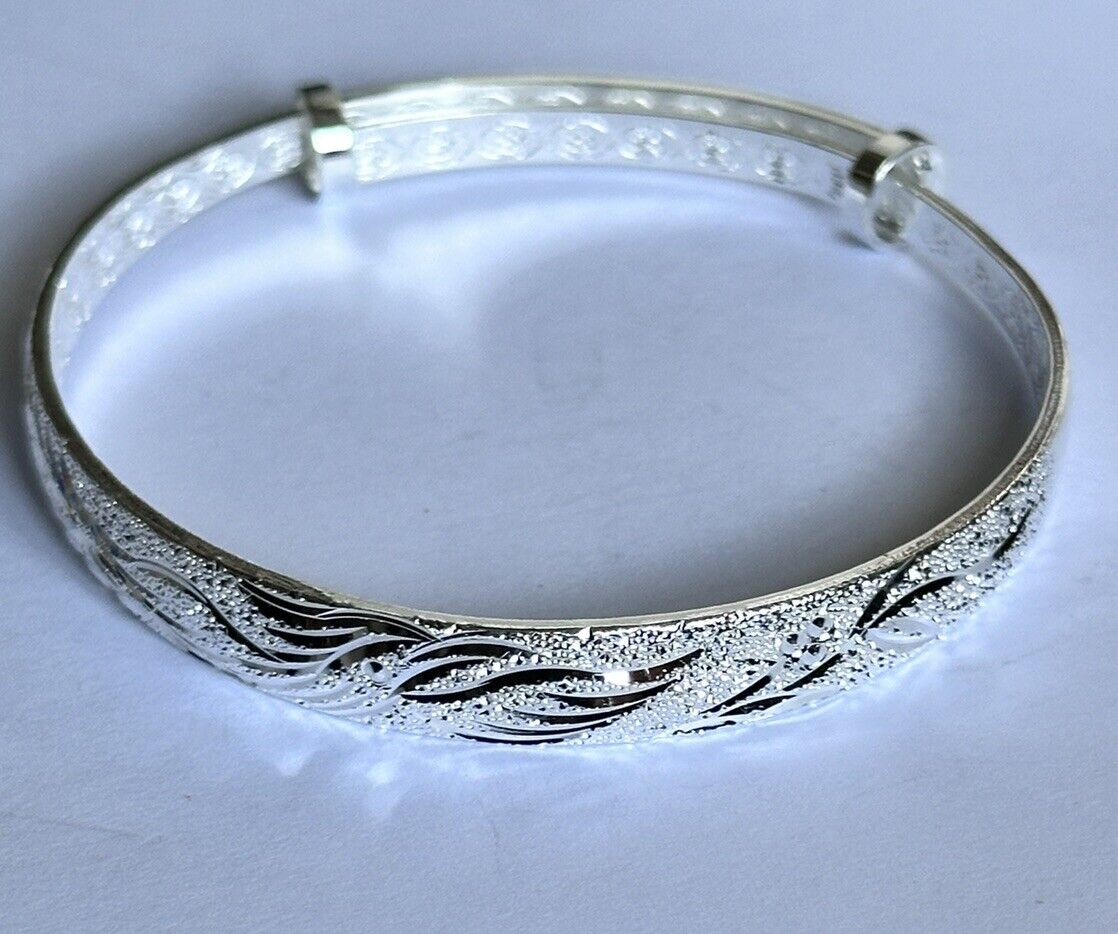 Silver 925 Bangle Bracelet 26.65g