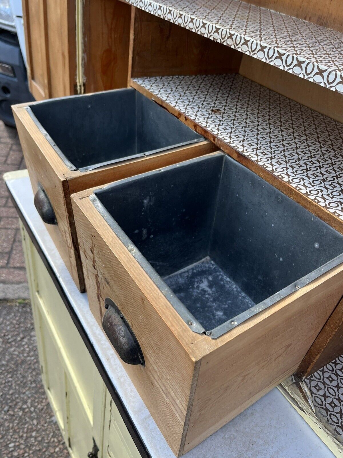 Mid Century Kitchen Cabinet, Loads Of Storage.