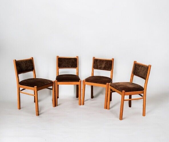 Mid Century Dining Chairs. Set Of 4