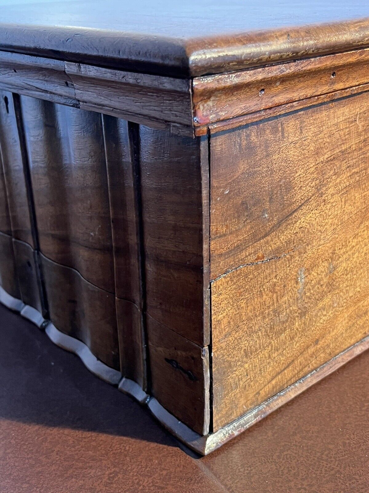 Victorian Walnut Jewellery/ Trinket Box With Drawer