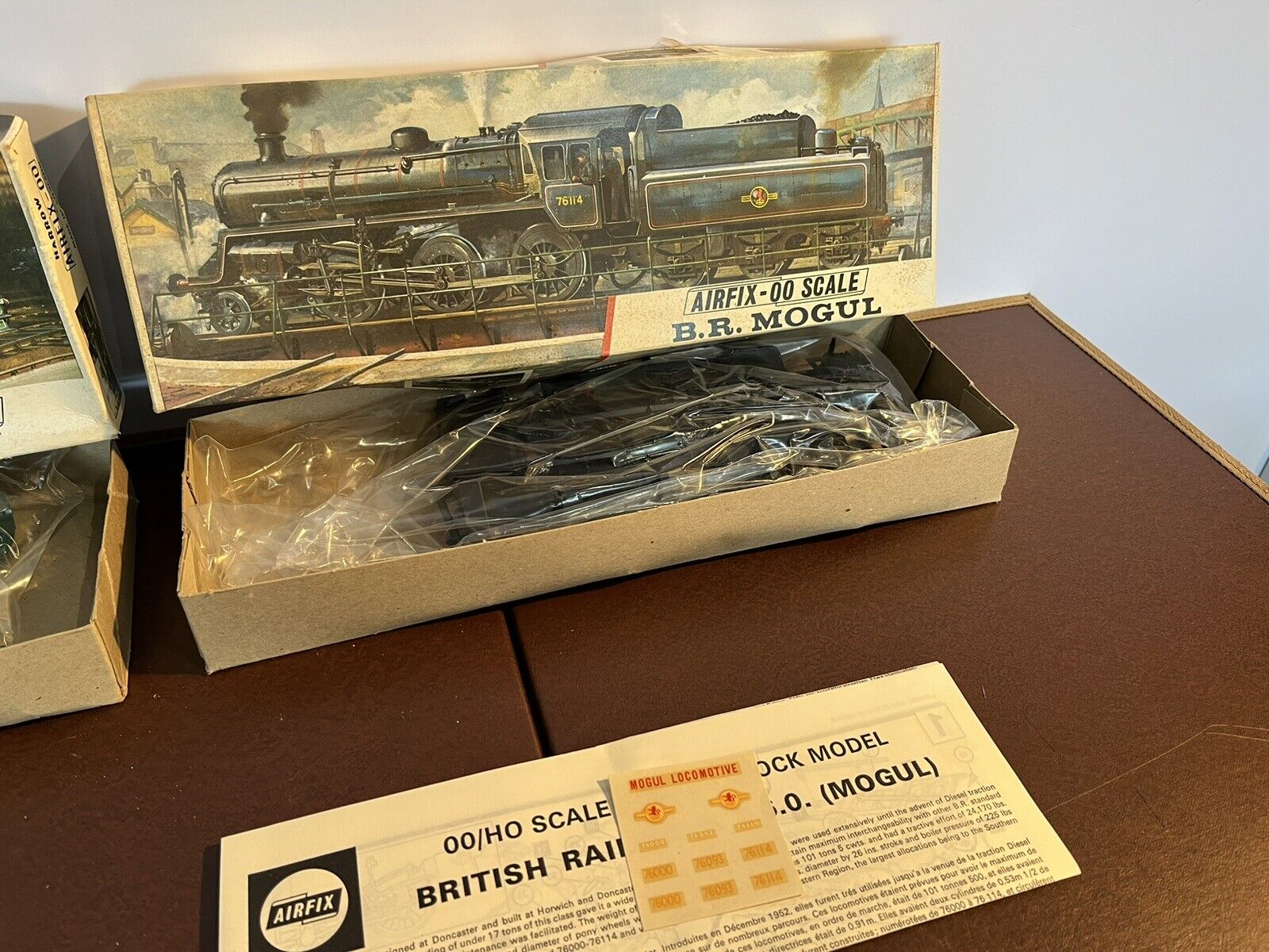 3 Vintage Boxed Airfix Train Kits:- BR MOGUL, HARROW & EVENING STAR ...