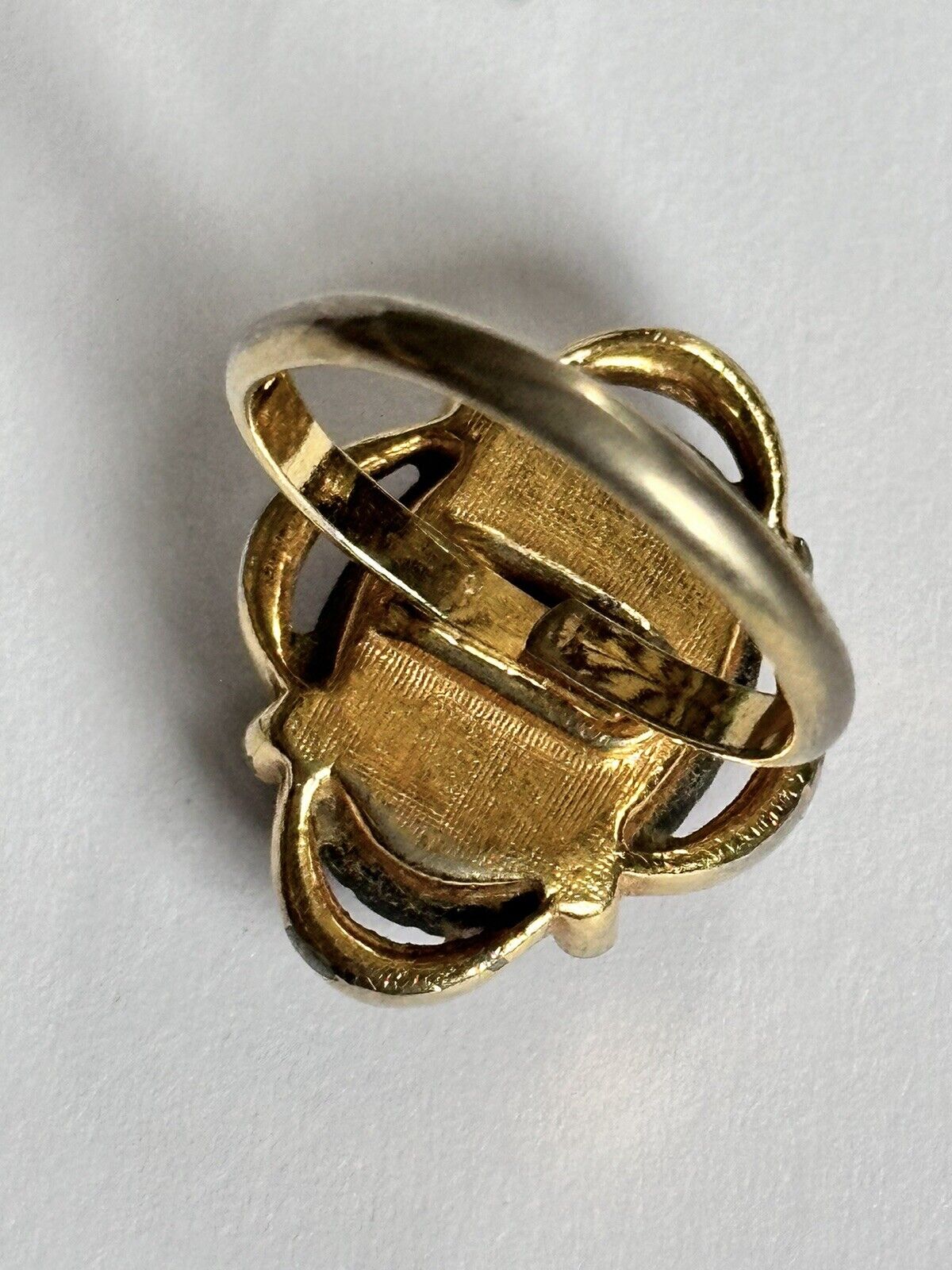 Vintage Gold Tone Adjustable Ring