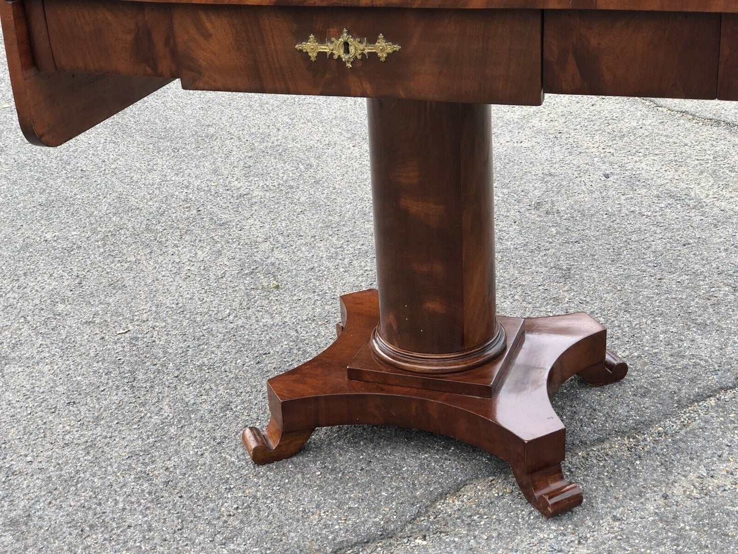 Antique Mahogany Biedermeier Sofa/Side Table. Superb Quality.