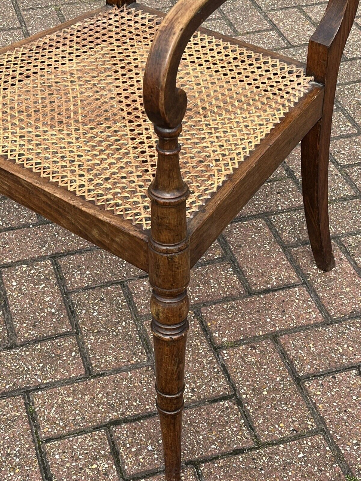 Georgian Mahogany Desk Chair, Armchair, Library Chair.