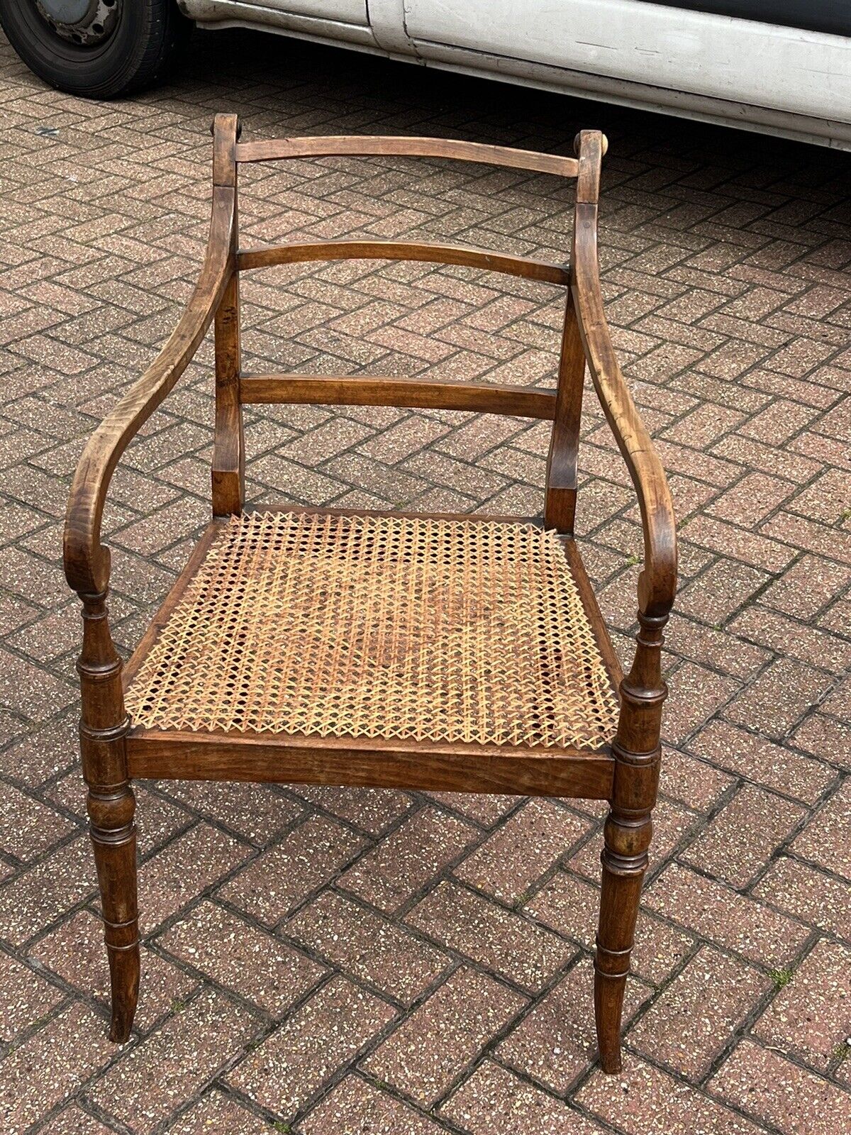 Georgian Mahogany Desk Chair, Armchair, Library Chair.