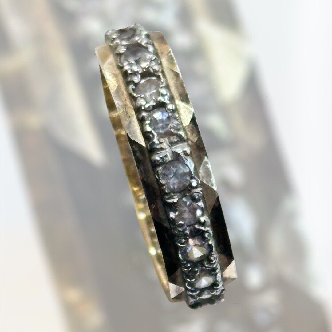 Vintage 9ct Gold Paste Eternity Ring