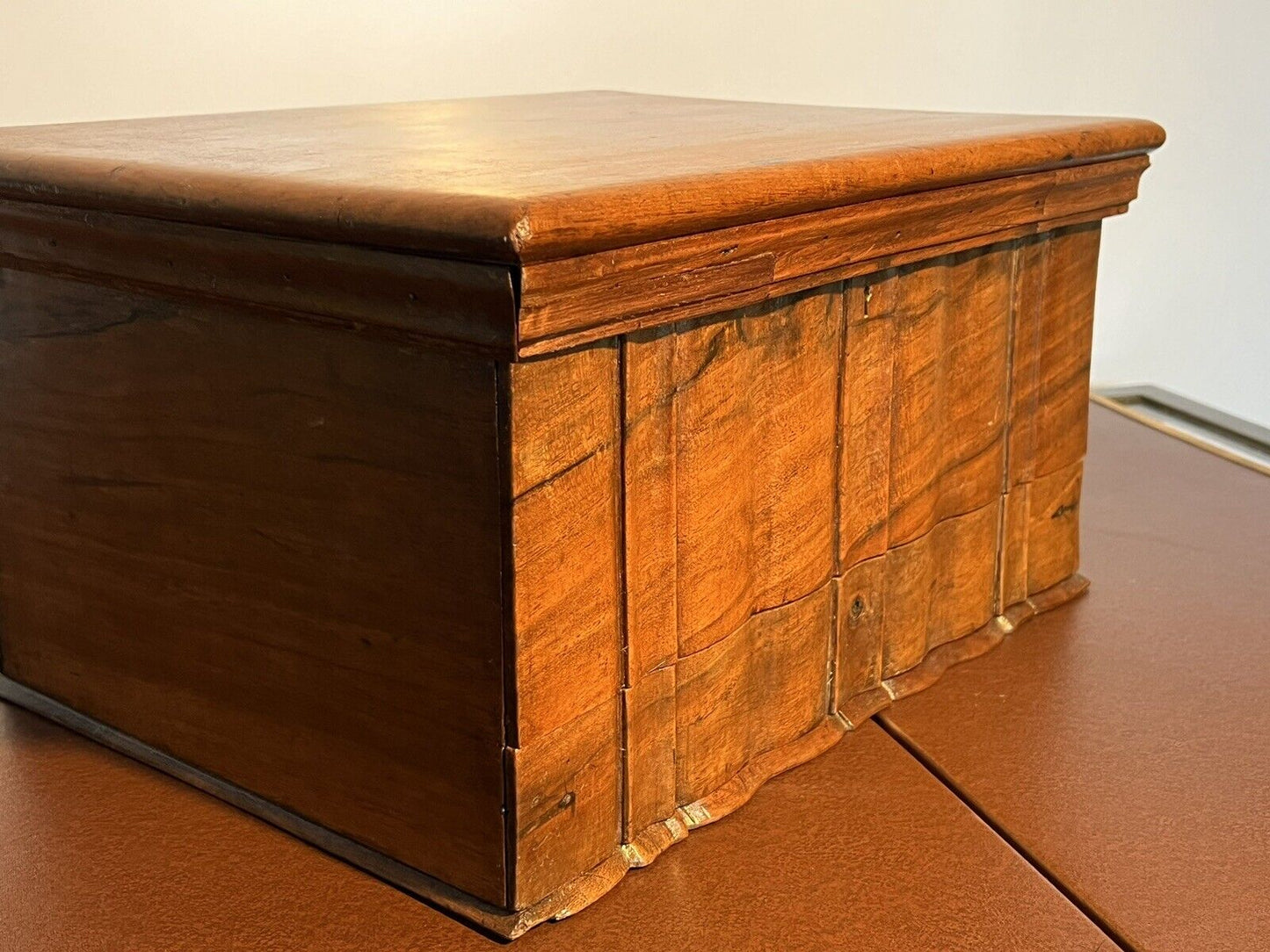 Victorian Walnut Jewellery/ Trinket Box With Drawer