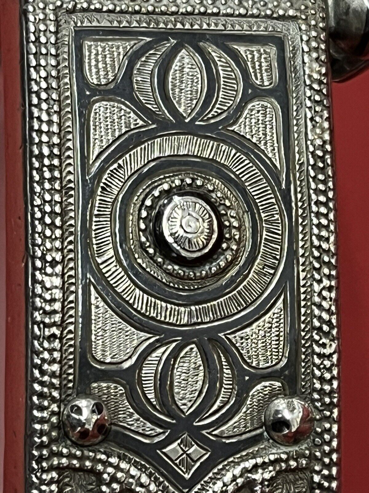 Antique Russian Silver Niello Belt Buckle, Superb Quality.