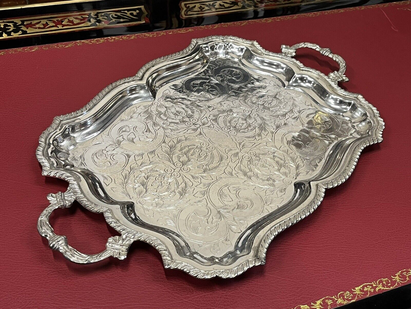 Silver Plate Drinks Tray.