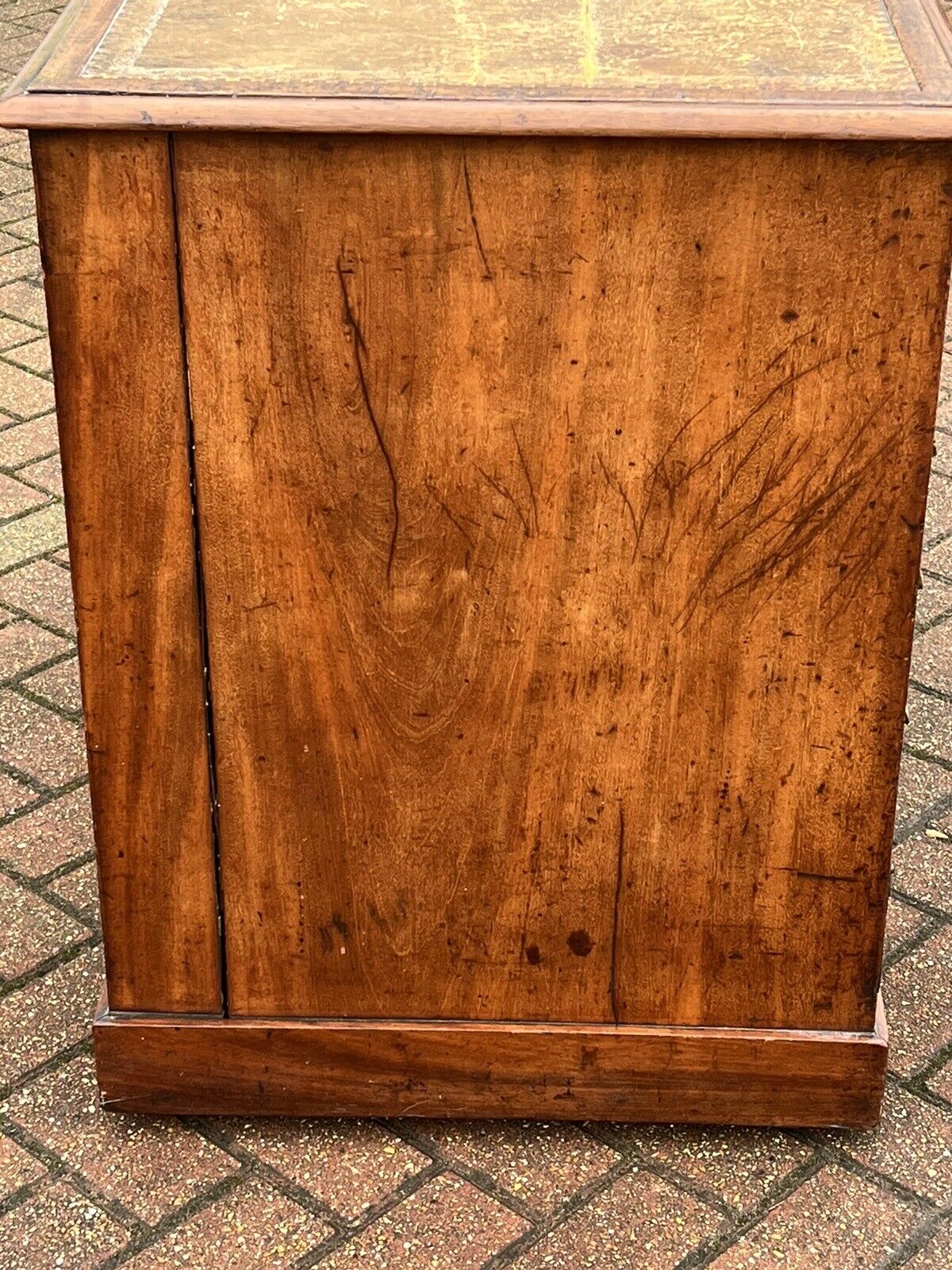 George III Mahogany Desk. Superb Proportions.