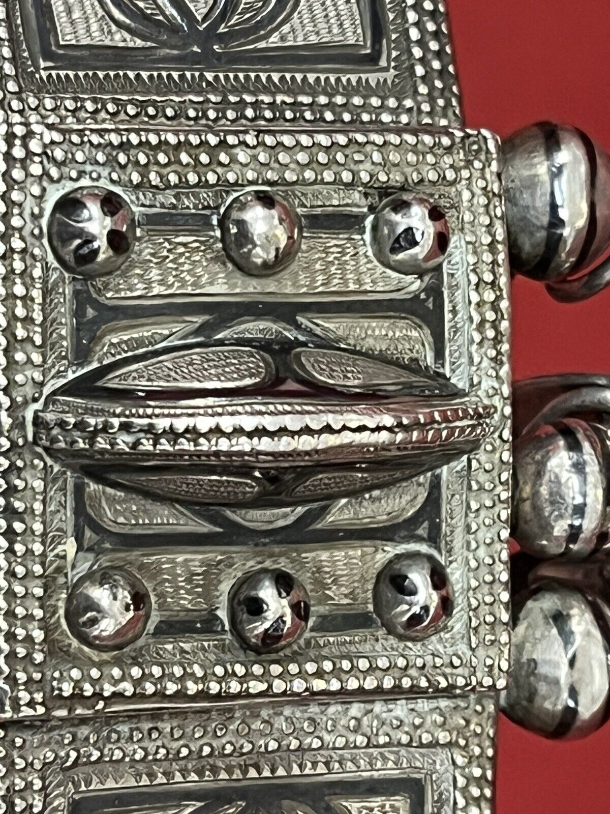 Antique Russian Silver Niello Belt Buckle, Superb Quality.