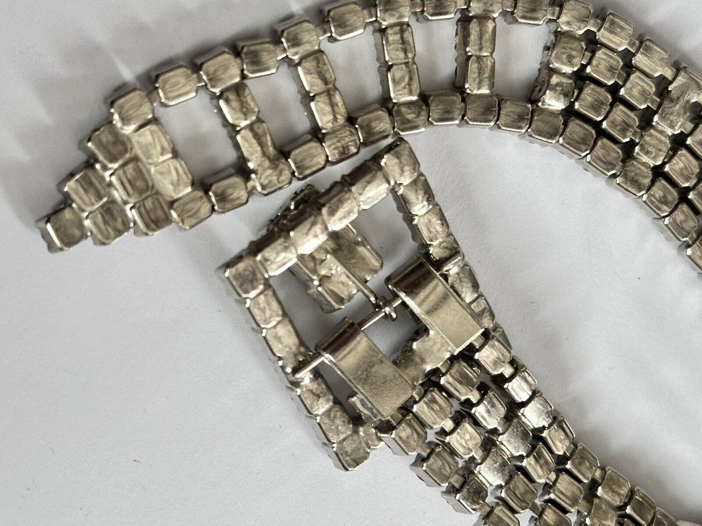 Vintage Paste Belt Buckle Style Bracelet