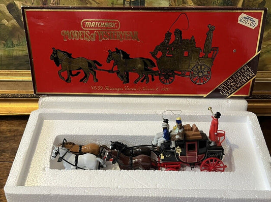 Matchbox 1820 Passenger Coach & Horses In Original Box