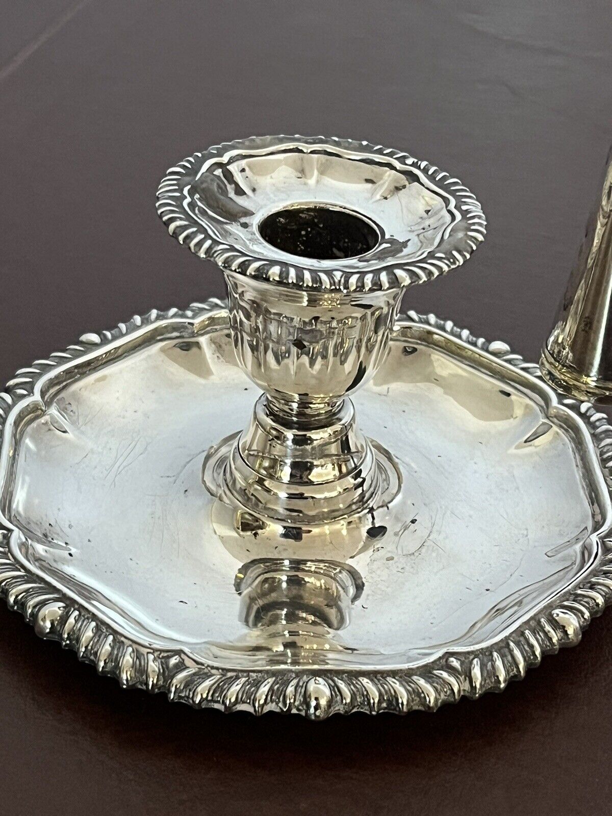 Antique Silver Plate Candlestick