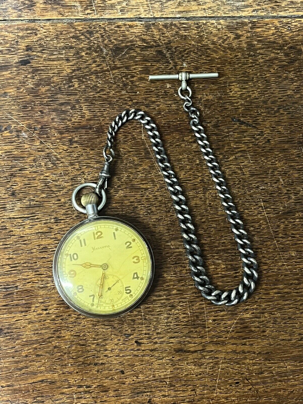 War Department Pocket Watch & Chain And Medal Group