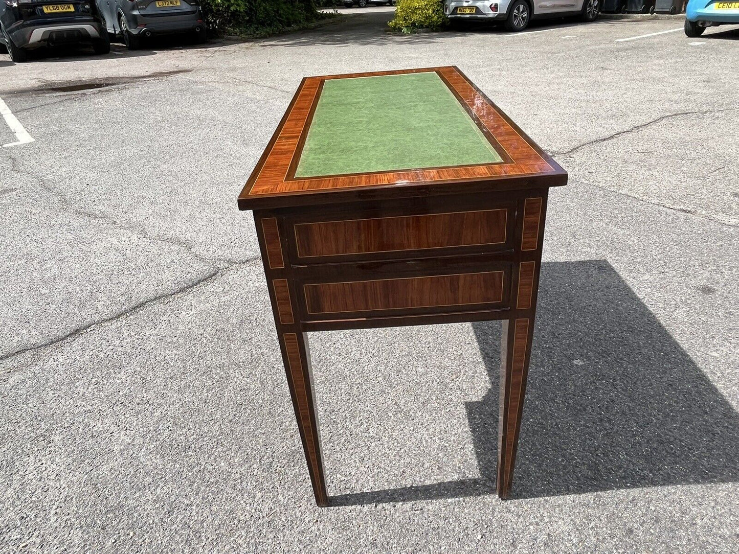 Kingswood Veneer Desk, Elegant, And Impressive. Green Top.