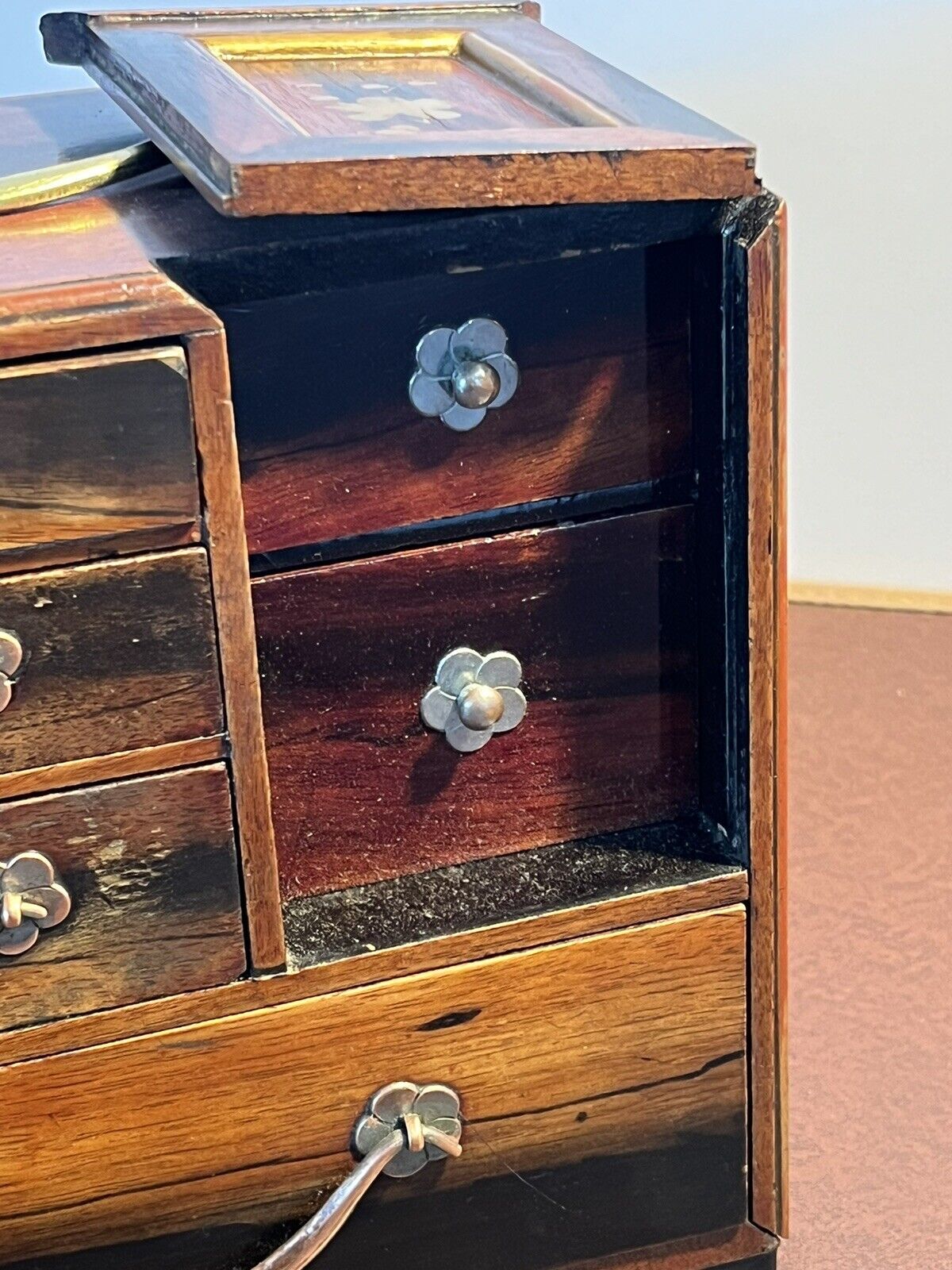 Edwardian Jewellery Or Trinket Box. With Secret Drawers.