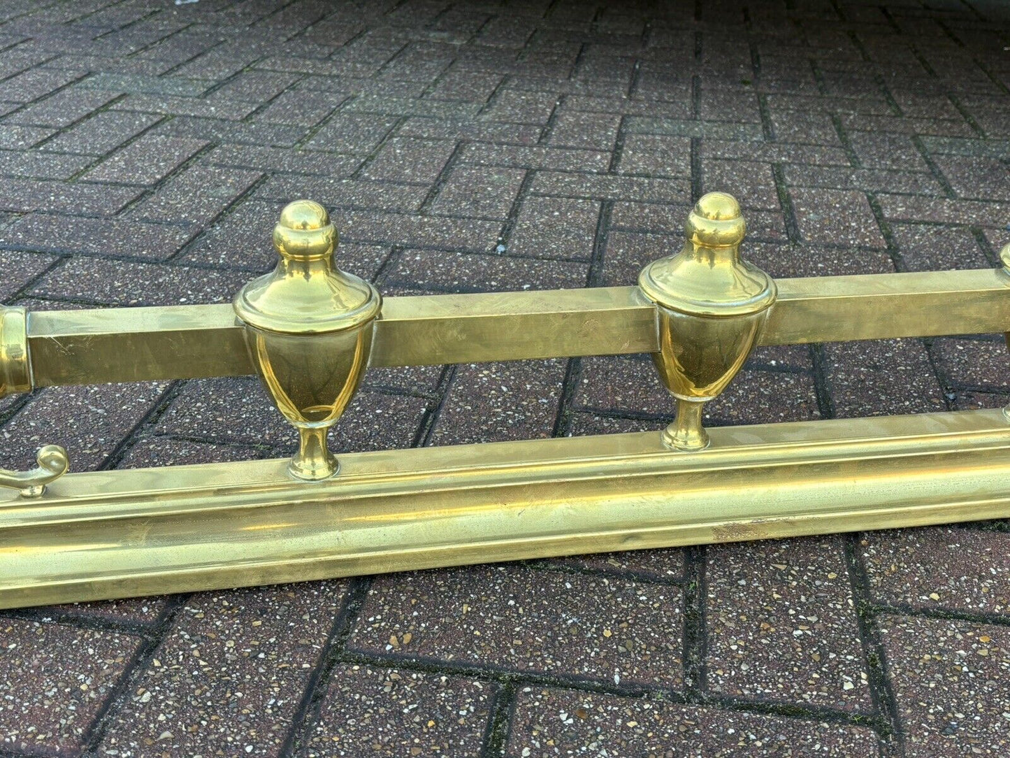 Victorian Brass Fender For A Fireplace