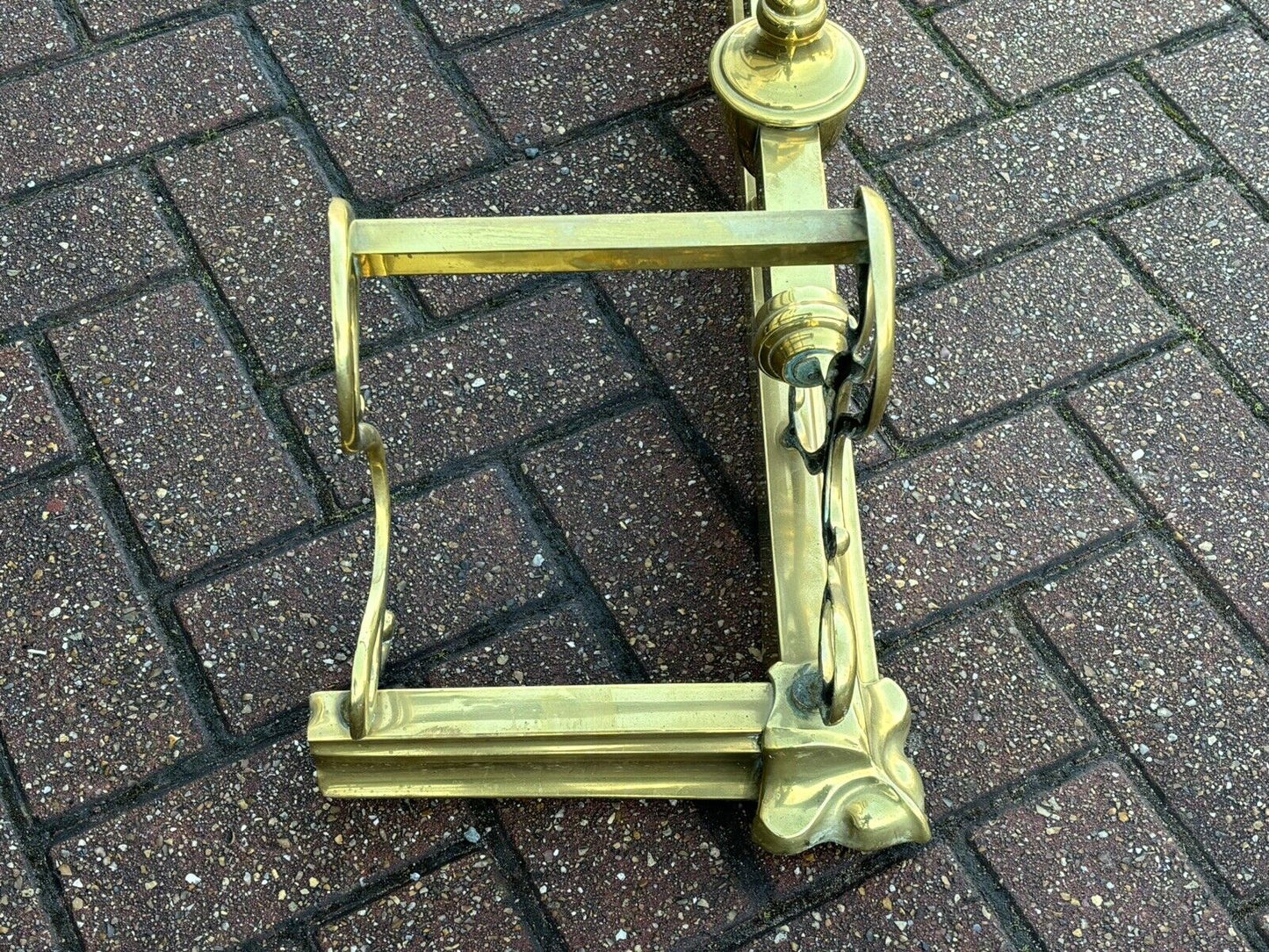 Victorian Brass Fender For A Fireplace