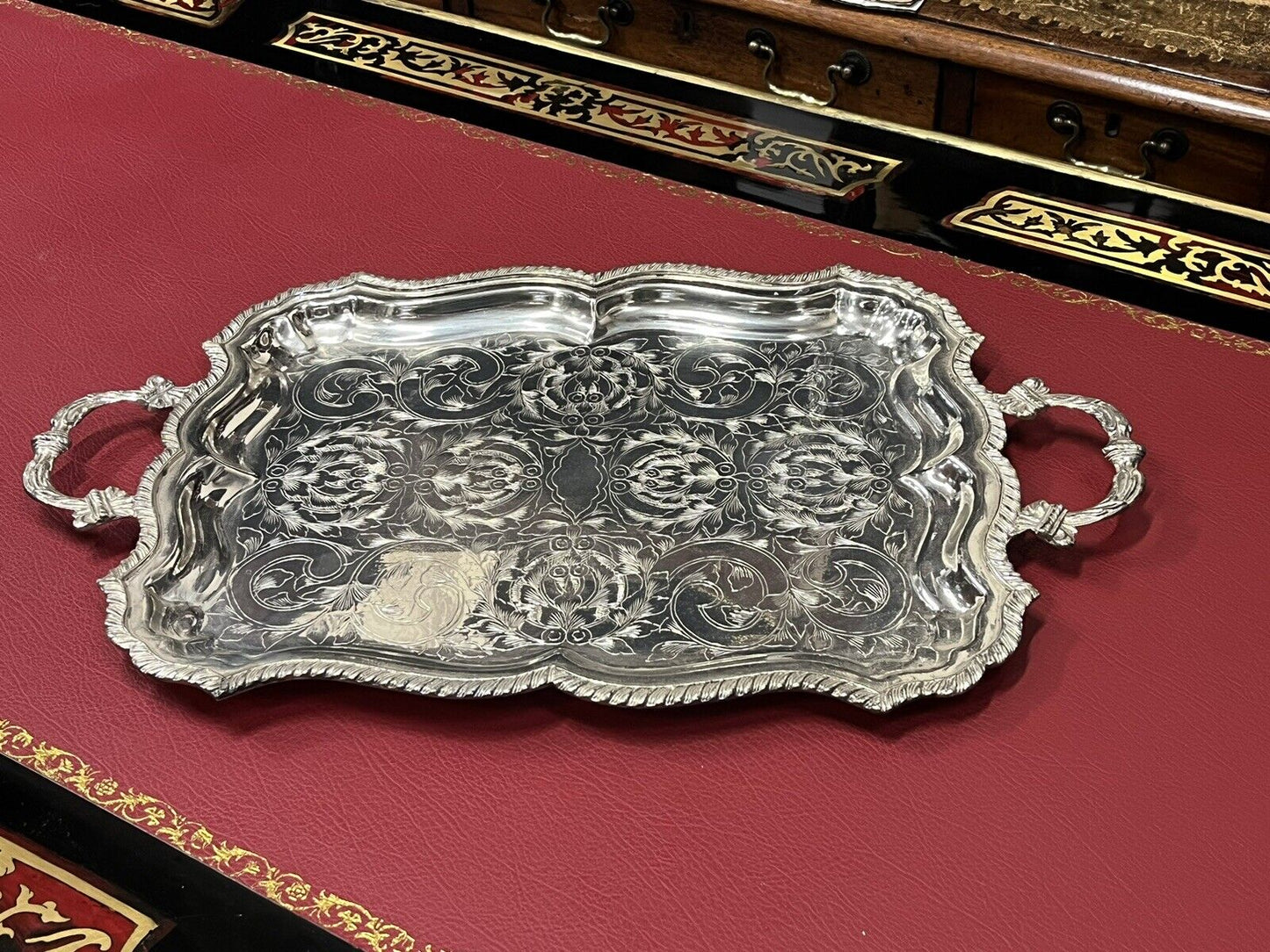 Silver Plate Drinks Tray.