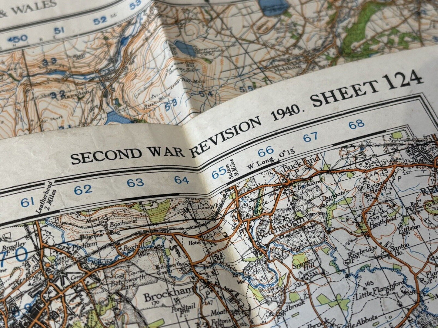 WW2 Maps. Windermere & Ulverston, Guildford & Horsham, Barnsley & Sheffield