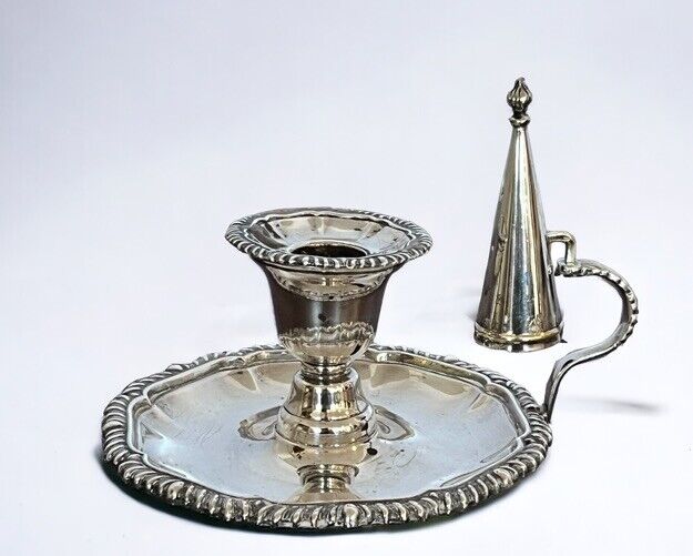 Antique Silver Plate Candlestick