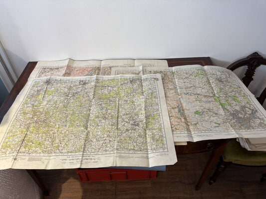 WW2 Maps. Windermere & Ulverston, Guildford & Horsham, Barnsley & Sheffield