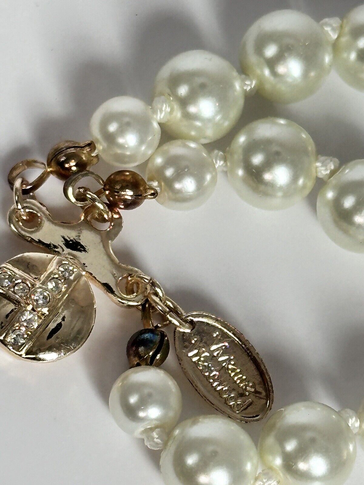 Designer Vivienne Westwood Faux Pearl Bracelet