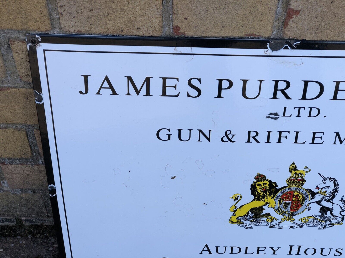 James Purdy & Sons Enamel Sign. We ship Worldwide.