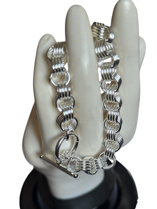 Silver 925 Chain Link Bracelet 28.05g