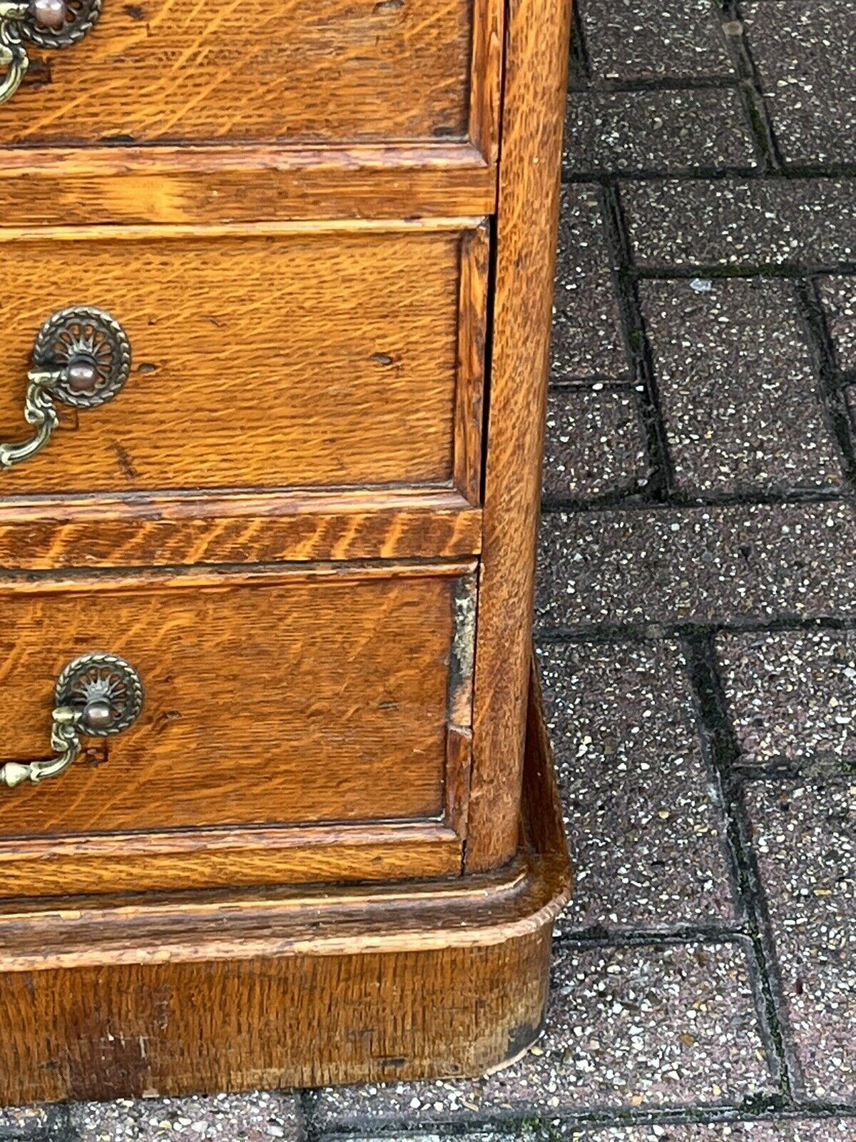 Victorian Mahogany 6x4ft  Double Sided Oak Partners Desk