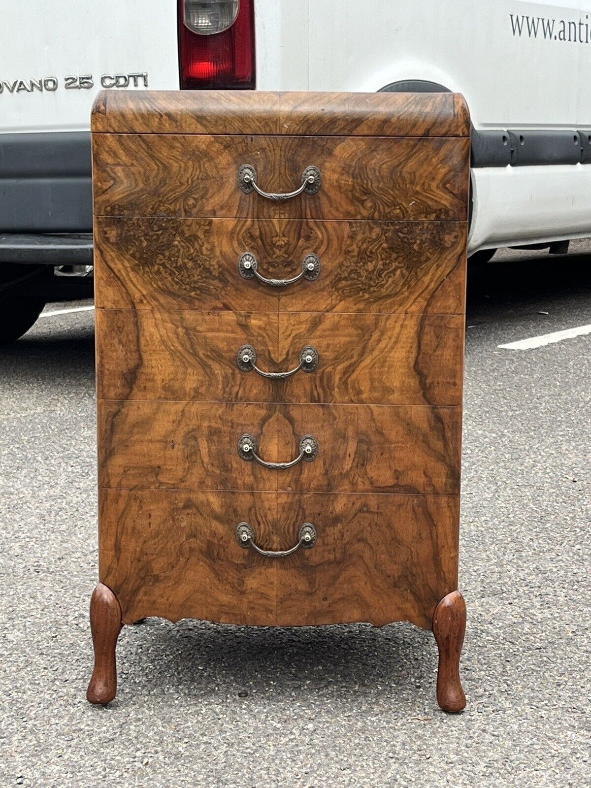 Art Deco Walnut Chest Of Drawers.Maurice Adams Of London W1.   Amazing Quality.