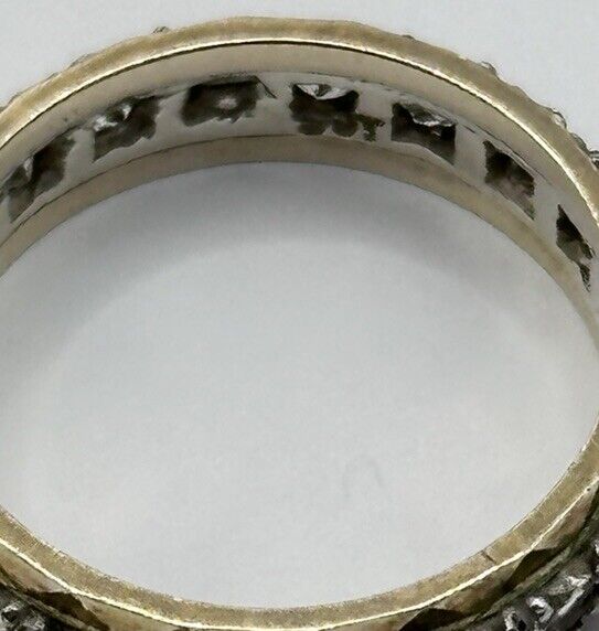 Vintage 9ct Gold Paste Eternity Ring