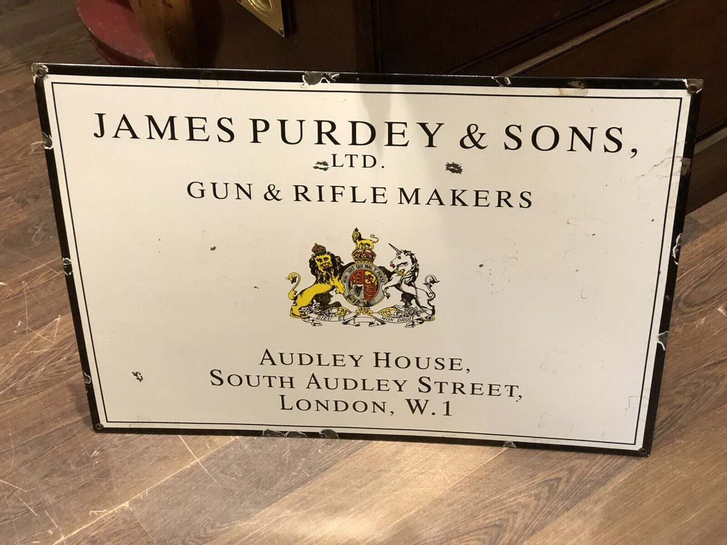 James Purdy & Sons Enamel Sign. We ship Worldwide.