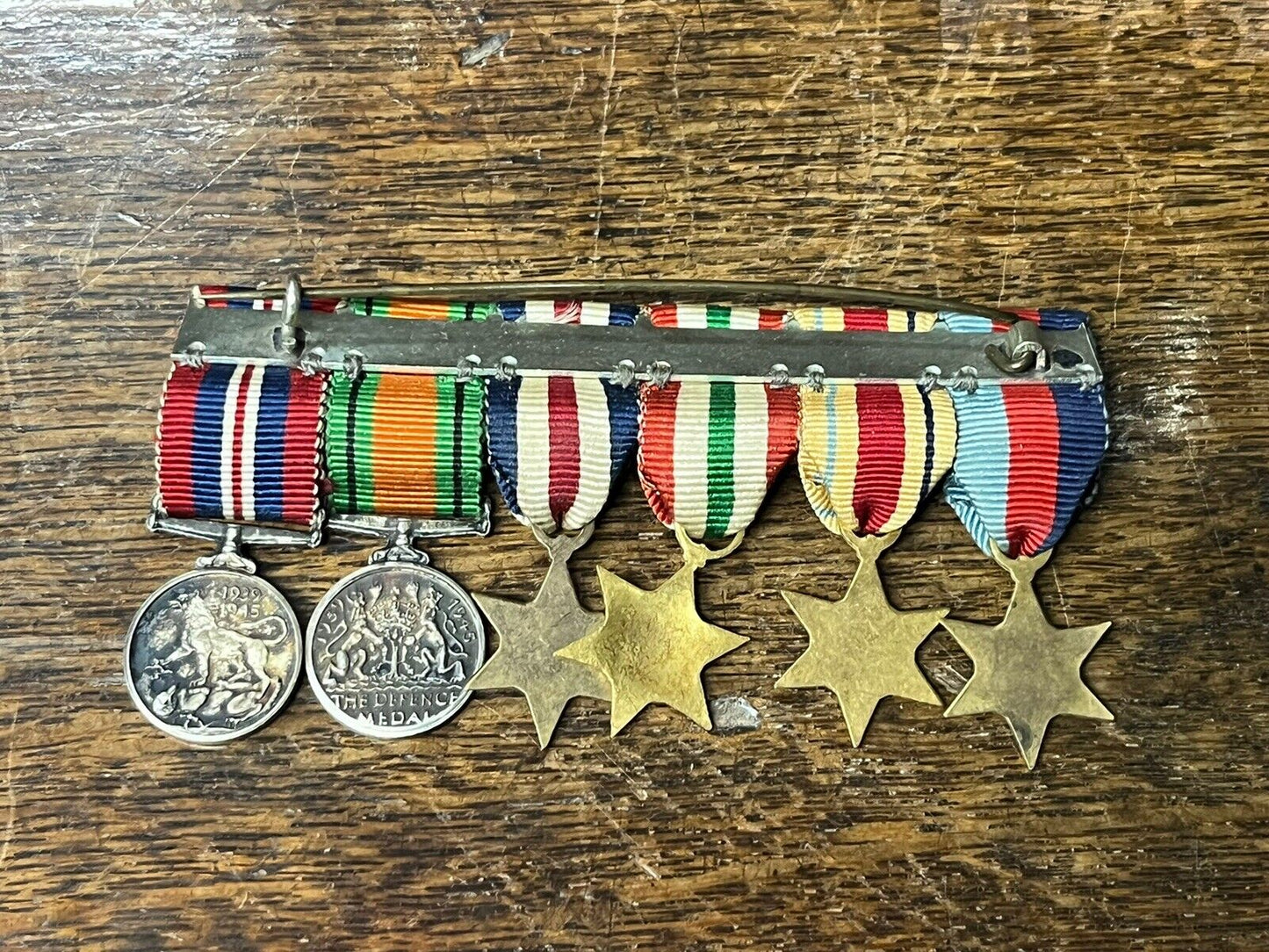 War Department Pocket Watch & Chain And Medal Group