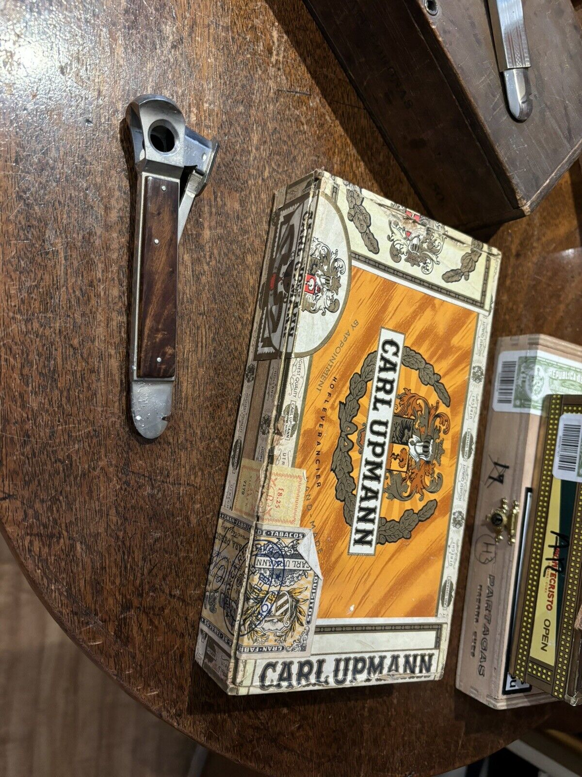 Cigar Boxes And Cigar Cutters