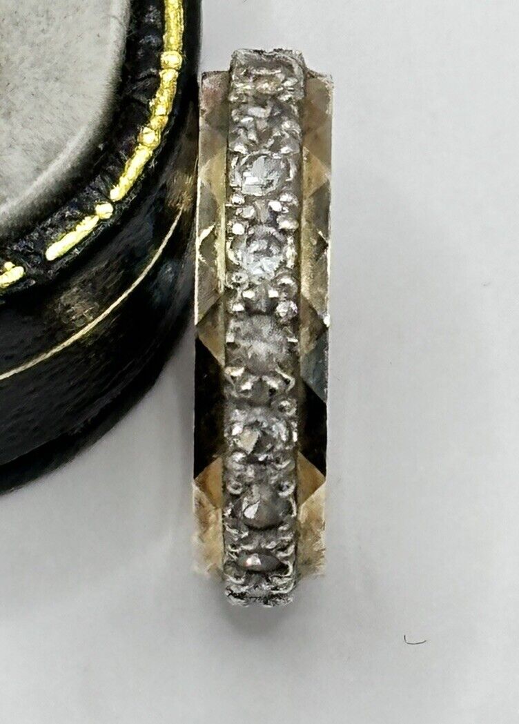 Vintage 9ct Gold Paste Eternity Ring